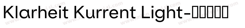 Klarheit Kurrent Light字体转换